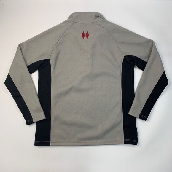 Double Diamond Sweatshirt Mens XL Extra Large Grey Fleece Lined Quarter Zip Hike - Picture 7 of 11